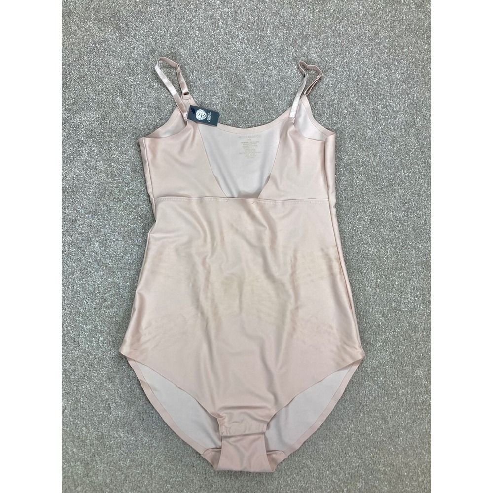 Vince Camuto Shaping Bodysuit Women XL Nude Tummy Control Stretch Shapewear New
